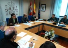 Imagen de la reunión de la Comisión Provincial de Tráfico con motivo de la Semana Santa.